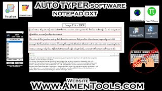 Auto Typer Software For Notepad DXT  dxt auto typing for pc [upl. by Friedberg]