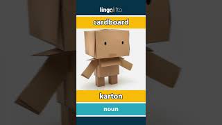 🇬🇧🇳🇱 cardboard  karton  vocabulary builder  learn English  laten we Engels leren [upl. by Avra289]