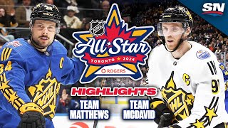 NHL AllStar Game Highlights  Team McDavid vs Team Matthews [upl. by Maltz730]