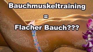 Bauchfett Weg Übungen  Reicht reines Bauchmuskeltraining für flachen Bauch  Abnehmen  Ernährung [upl. by Toddy]