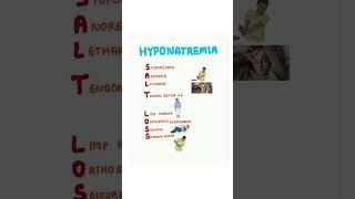 Mnemonic for hyponatremia kattrucate stomapain seizures lethargy medicalreels [upl. by Aylmer]