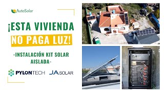 Instalación aislada con placas solares Asturias ¡¡VIVIR SIN PAGAR LUZ [upl. by Beghtol]