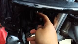 8000k HID 55watt xentec install on motorcycle [upl. by Drhcir195]