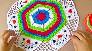 Carpeta tejida a crochet con muñecos de nieve [upl. by Farant]