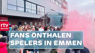 FC Emmen terug in de Eredivisie Volg het onthaal van de spelers in Emmen  RTV Drenthe [upl. by Rozalin]