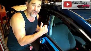 Toyota Prius replace Door molding to window weather stripping fix car weatherstrip [upl. by Ahsaret]