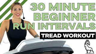 30 MIN BEGINNER RUN INTERVALS  Treadmill Follow Along ibxrunning [upl. by Aura]