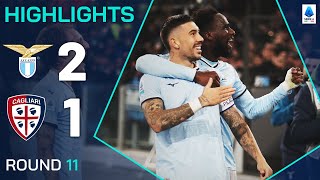 LAZIOCAGLIARI 21  HIGHLIGHTS  Lazio Claim Win as Cagliari See Red TWICE  Serie A 202425 [upl. by Ayres]