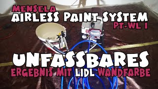 💦 Mensela PTWL1 HochdruckAirlessFarbspritzgerät Airless Paint System 1500W [upl. by Mattah]