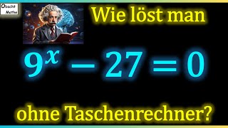 9x  27  0  ohne Taschenrechner  ðŸ‘€ Mathe Basics 442 ðŸ‘€ [upl. by Inoj456]