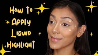 How to apply liquid Highlighter for beginners  PART 4  Chelseasmakeup [upl. by Eeniffar]