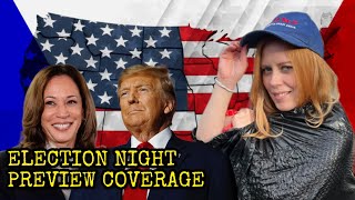 Chrissie Mayr Election Night Preview Coverage LIVE Donald Trump VS Kamala Harris [upl. by Pontias]