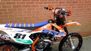 2016 KTM SXF 450 JMT Lithium battery COLD START [upl. by Yvaht]