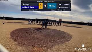 Lubbock Bats vs Dirtbags 20240225 [upl. by Neira436]