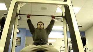 Icarian Smith Machine Behind the Neck Shoulder Press 240 [upl. by Guinn35]