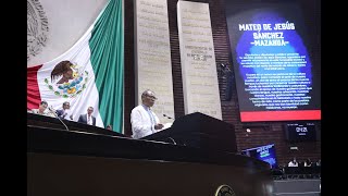 Intervención en tribuna del C Mateo de Jesús Sánchez hablante de lengua mazahua [upl. by Lynnworth]