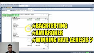 TUTORIAL CARA BACKTEST DENGAN AMIBROKER BACKTEST OPTIMIZEDAMIBROKER [upl. by Adnileb]