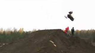 Kyle Armbrust freestyle snowmobile amp dirt bike [upl. by Ralli]