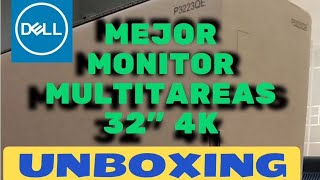 Unboxing y reseña Monitor Dell P3223QE 32quot 4K  Calibración [upl. by Arlie]