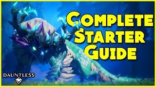 Complete Starter Guide For Dauntless  Weapons Armor NPCs Behemoths amp Combat  Dauntless Guide [upl. by Sasnett815]