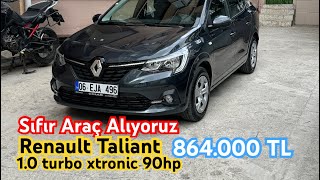 SIFIR ARABA ALIYORUZ  RENAULT TALİANT 10 turbo XTRONİC [upl. by Kelley452]