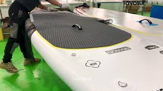 Paddle Board Production Process Tavosur sup boards [upl. by Yeorgi]