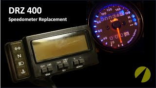 DRZ 400 Speedometer  Dash Cluster replacement [upl. by Aihpledalihp]