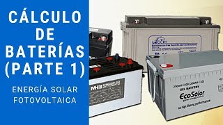 Cómo calcular el número de baterías para un sistema de energía solar Parte 1  Vídeo 33 [upl. by Wardlaw746]