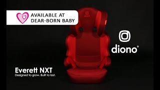 Diono Everett NXT Booster Installation Video HowTo  Available at DearBorn Baby [upl. by Wehtta]