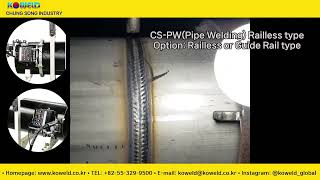 CSPW Pipe Welder Railless type Guide rail type NEW [upl. by Hamrah]