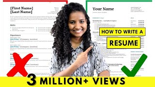 How to Write a Resume  For Freshers amp Experienced People StepbyStep Tutorial [upl. by Royall]