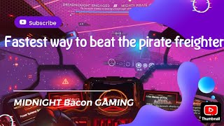 No Mans Sky Pirate freighter easy way [upl. by Etnasa]