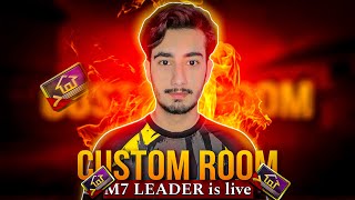 PUBG MOBILE Custom room  M7 LEADER [upl. by Elinet]