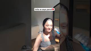 India se aaya parcel 😍❤️ youtubeshorts shortvideo indiansnacks indianlivingingermany [upl. by Boehmer400]