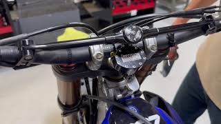 NEW 2023 YZ450F Parabolic steering stabilizer install [upl. by Ahsiema355]