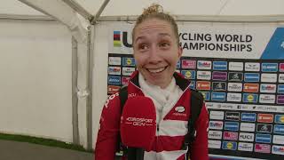 Cecilie Uttrup Ludwig  Interview at the finish  Women ITT Glasgow UCI World Championships 2023 [upl. by Jandy41]