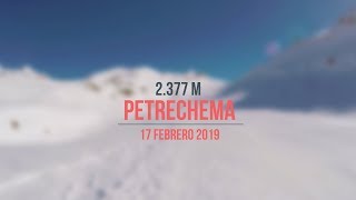 PICO PETRECHEMA 2377 m invernal desde Linza  Esquí de Travesía febrero 2019 [upl. by Eimilb120]