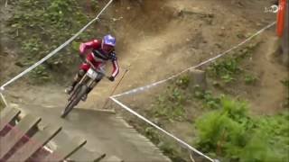 Aaron Gwin Chainless Win Leogang 2015 World Cup DH MTB [upl. by Assed]