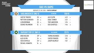 Haslingden CC 2nd XI v Ramsbottom CC 2nd XI [upl. by Asilej698]