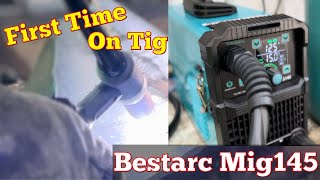 First Time Tig Welding Bestarc Mig 145 Welding Machine Review [upl. by O'Driscoll783]