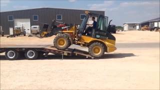 Air ramp equipment loading on BB trailer [upl. by Euqnomod847]