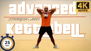 25 Min  Advanced KettleBell Workout  Strength amp HIIT  onaydodanli [upl. by Irpac247]