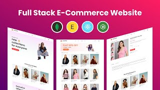 How To Create Full Stack ECommerce Website Using React JS MongoDB Express amp Node JS 2024 [upl. by Lecirg]