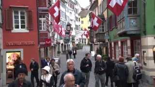 Zurich Switzerland Old Town walking tour [upl. by Leahcam]