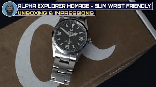 Alpha 1993 Explorer Unboxing amp Impressions  Slim Wrist Ready [upl. by Annayak]