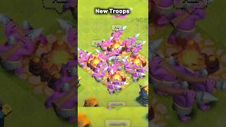 Clash of clans New Troops 😮coc clashofclans gaming clash supercell strategygames shortsfeed [upl. by Atwekk]