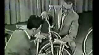 Steve Allen show Frank Zappa Playing music on a Bicycle 1963 [upl. by Matthiew]