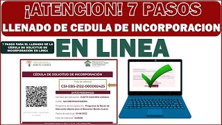 ¡IMPORTANTE 7 PASOS para LLENAR exitosamente la cédula de solicitud de incorporación [upl. by Aihsoek250]