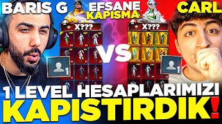 BARIŞ GNİN 1 LEVEL DESTANSI HESABIYLA KENDİ 1 LEVEL DESTANSI HESABIMI KAPIŞTIRDIM❗ 😲  PUBG Mobile [upl. by Atinauj]