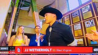 JJ WETHERHOLT  ST LOUIS CARDINALS  PICK 7  ROUND 1  MLB DRAFT 2024  SUNDAY JULY 14 2024  DAY [upl. by Darryl]